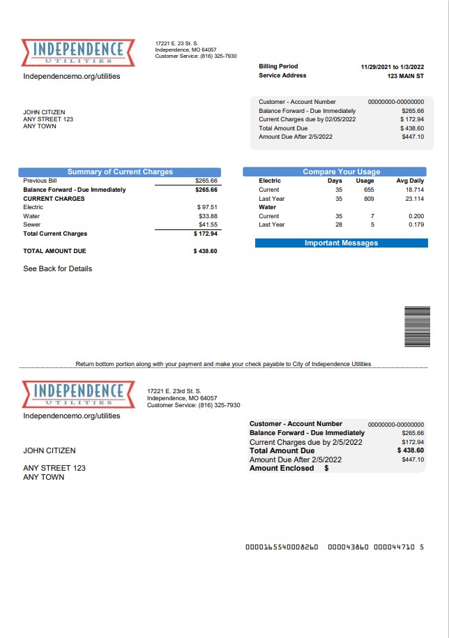  Minol USA business utility bill 